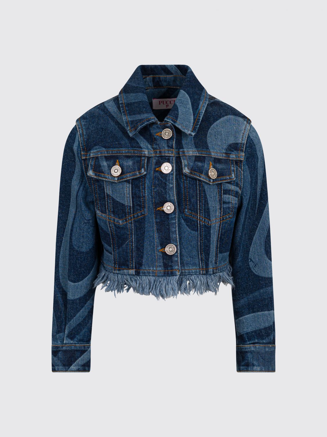 PUCCI Coat Kids color Blue