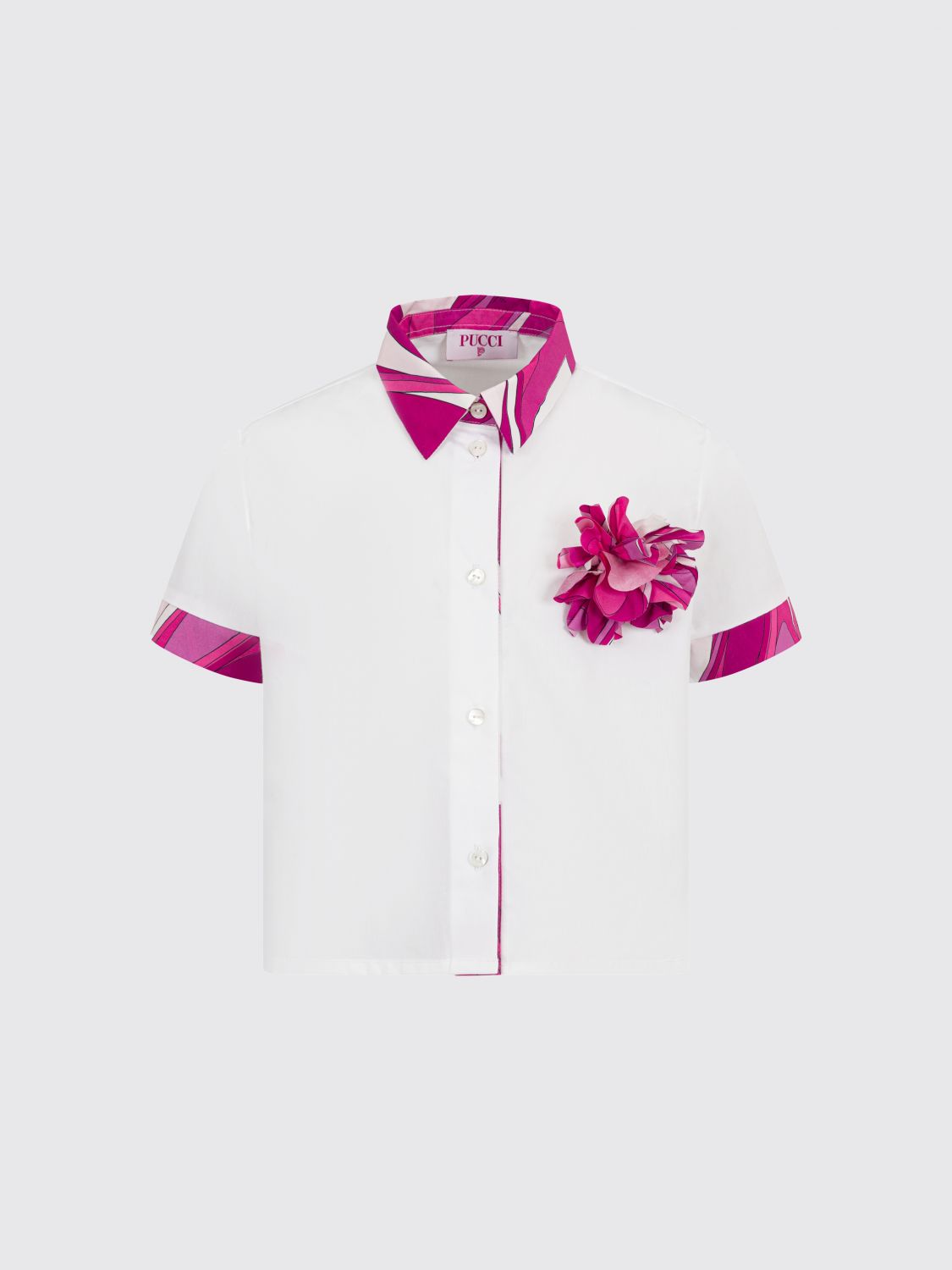 PUCCI Shirt Kids color White