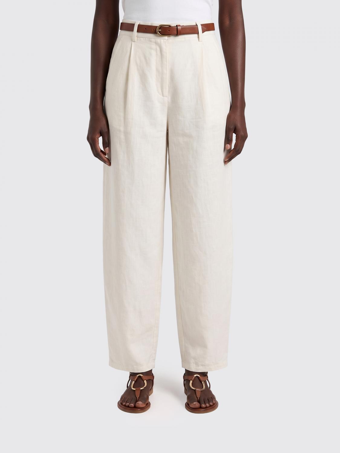 ALYSI Pantaloni barrel fit in seta