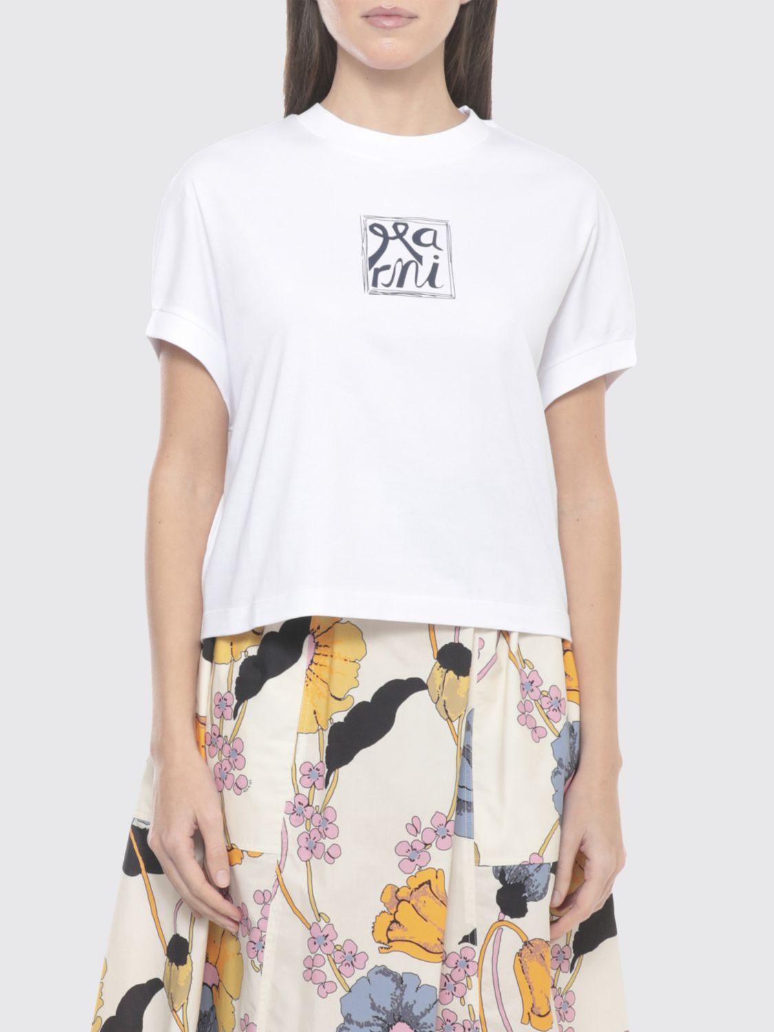 MARNI Cotton Logo T-shirts　MARNI コットン ロゴ T シャツ MARNI