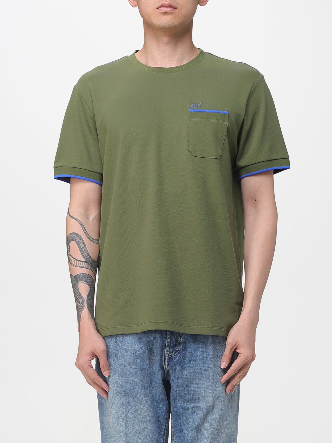 SUN68 T-Shirt aus Baumwolle