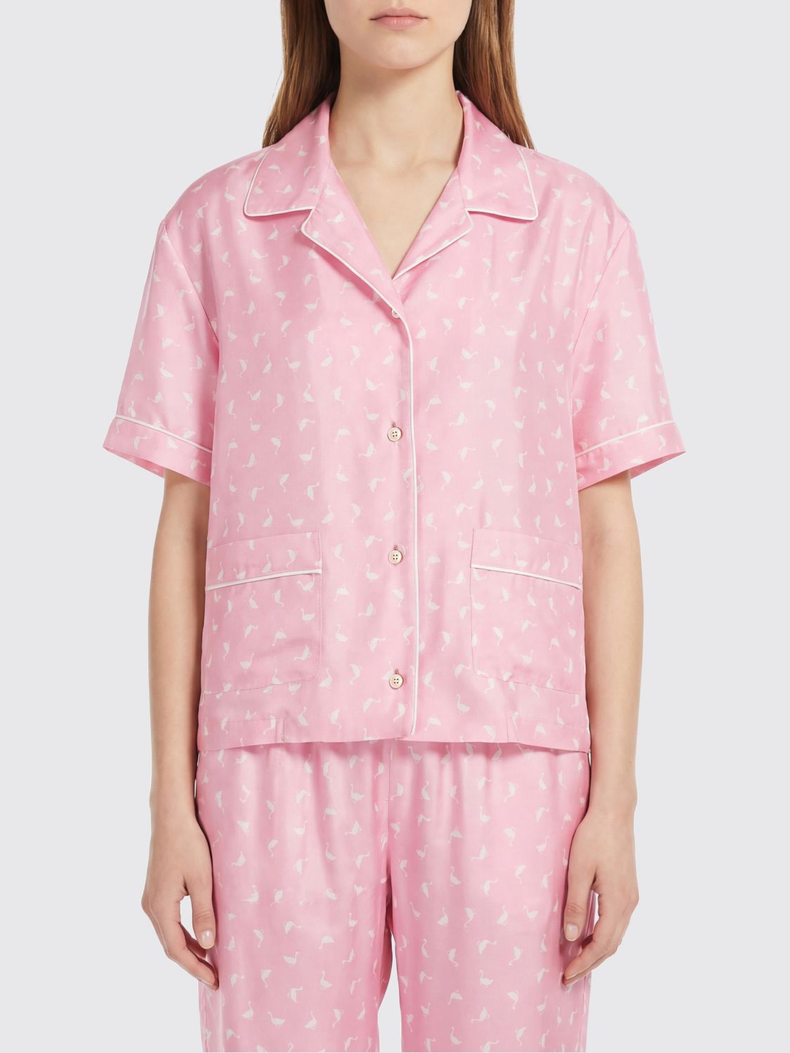 MOSCHINO COUTURE Bedrucktes Seidenhemd
