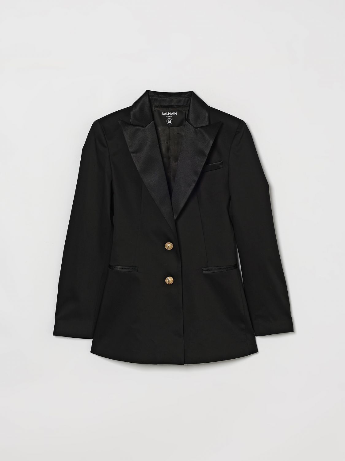 BALMAIN Einreihiger Blazer aus Baumwolle