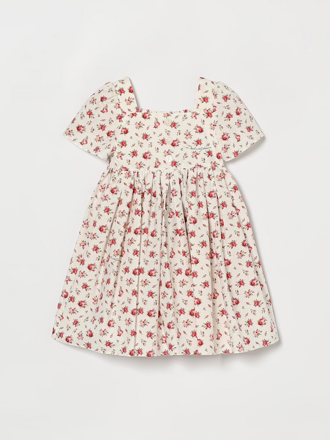 DOLCE & GABBANA Baumwollkleid mit Blumenprint