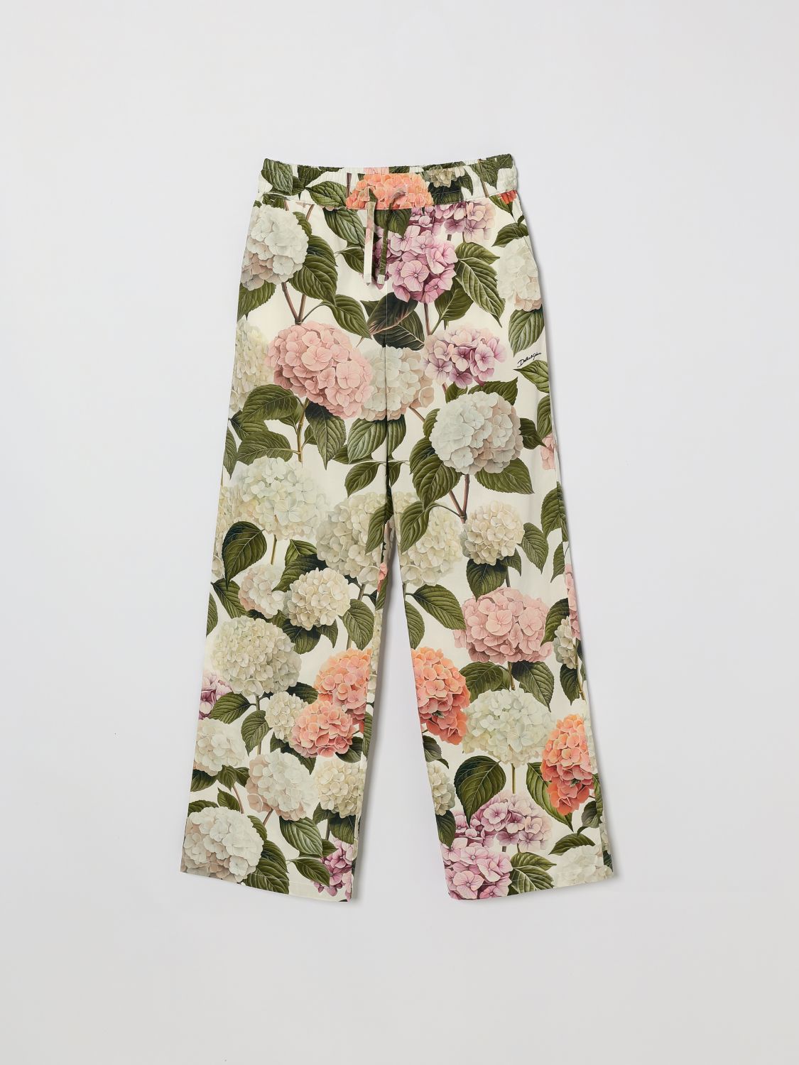 DOLCE & GABBANA Baumwollhose mit Blumenmuster