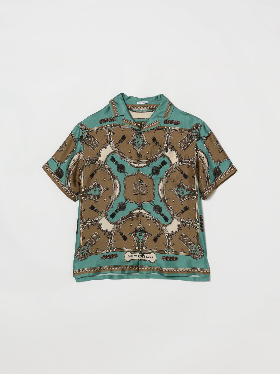 DOLCE & GABBANA Bedrucktes Baumwollhemd