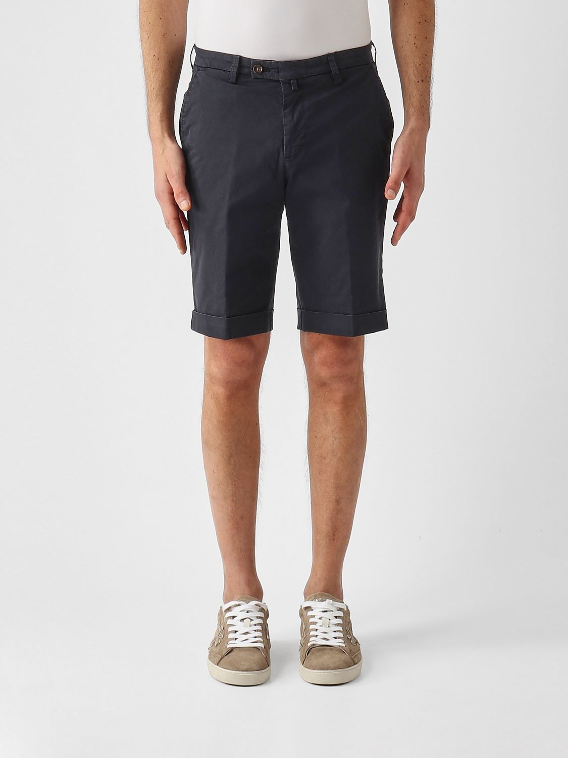 BRIGLIA 1949 Pantaloncini sartoriali in cotone stretch