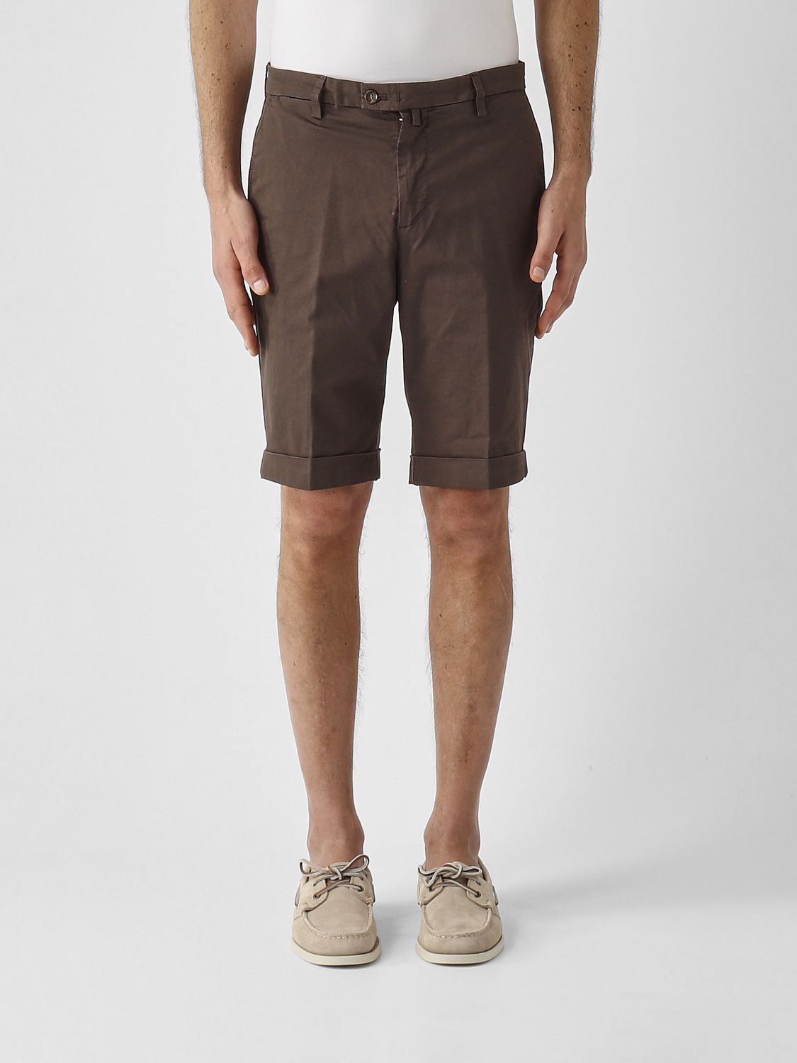 BRIGLIA 1949 Pantaloncini sartoriali in cotone stretch