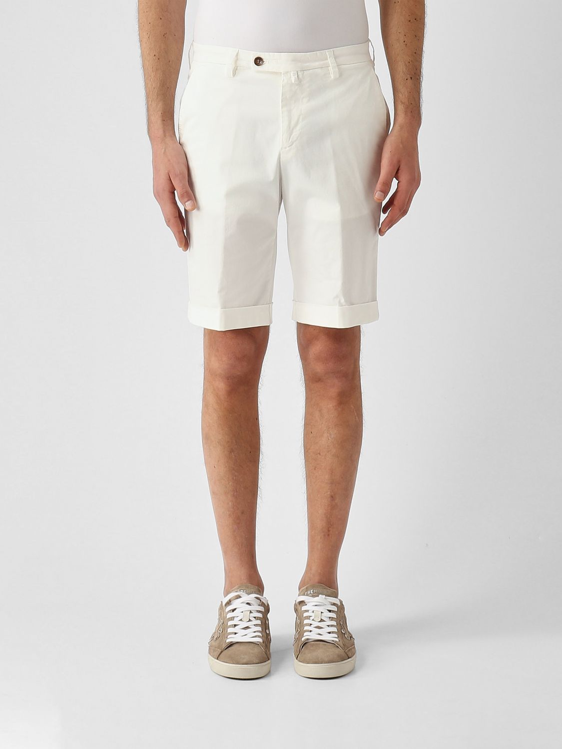 BRIGLIA 1949 Pantaloncini sartoriali in cotone stretch