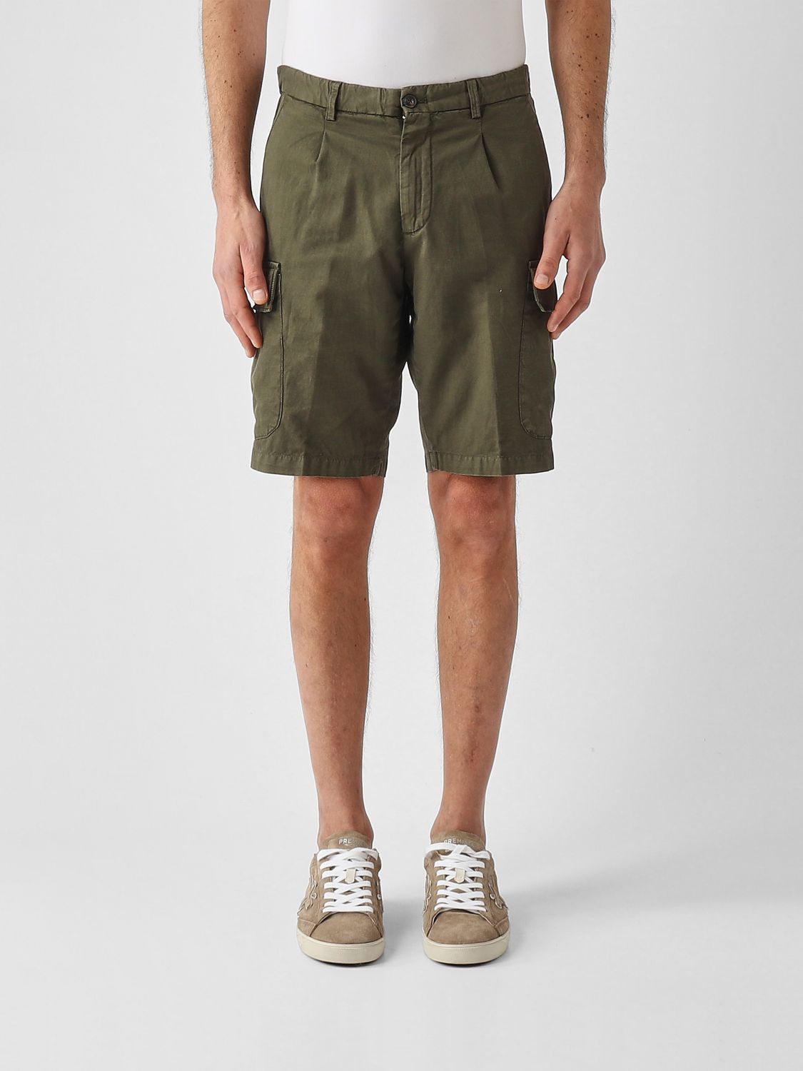 BRIGLIA 1949 Pantaloncini cargo in misto cotone