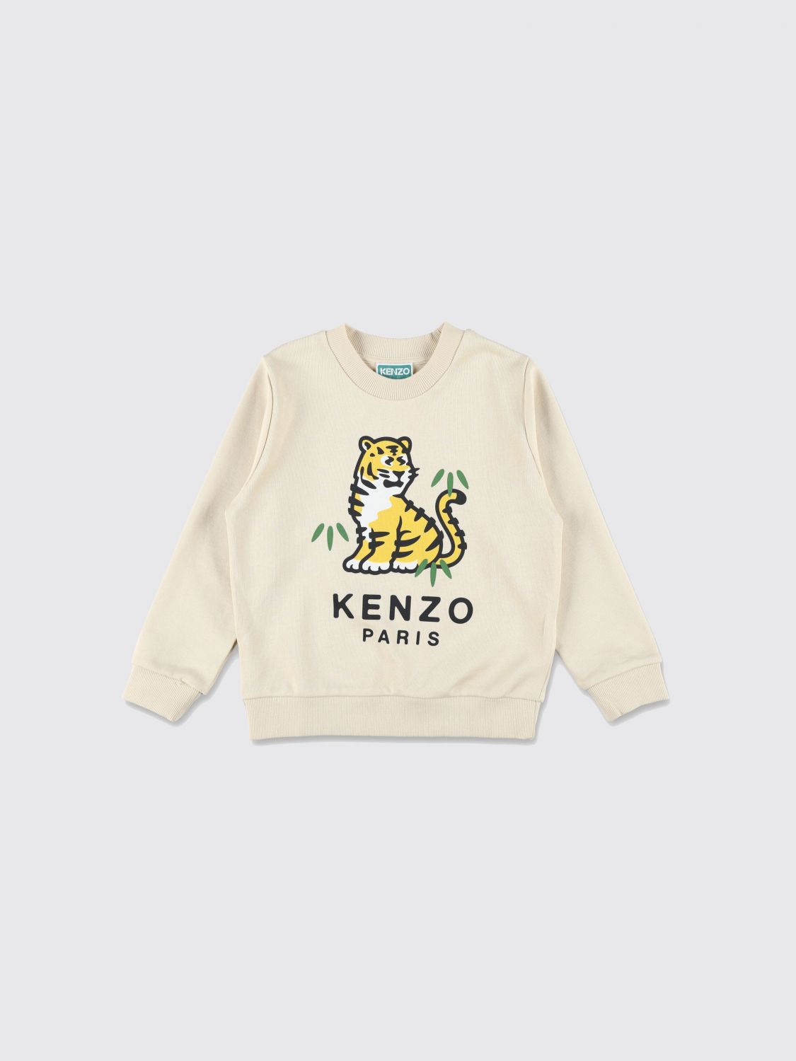 Kenzo Kids Cotton Crewneck Sweatshirt with Logo Print　ケンゾー キッズ コットン クルーネック スウェットシャツ ロゴプリント Kenzo