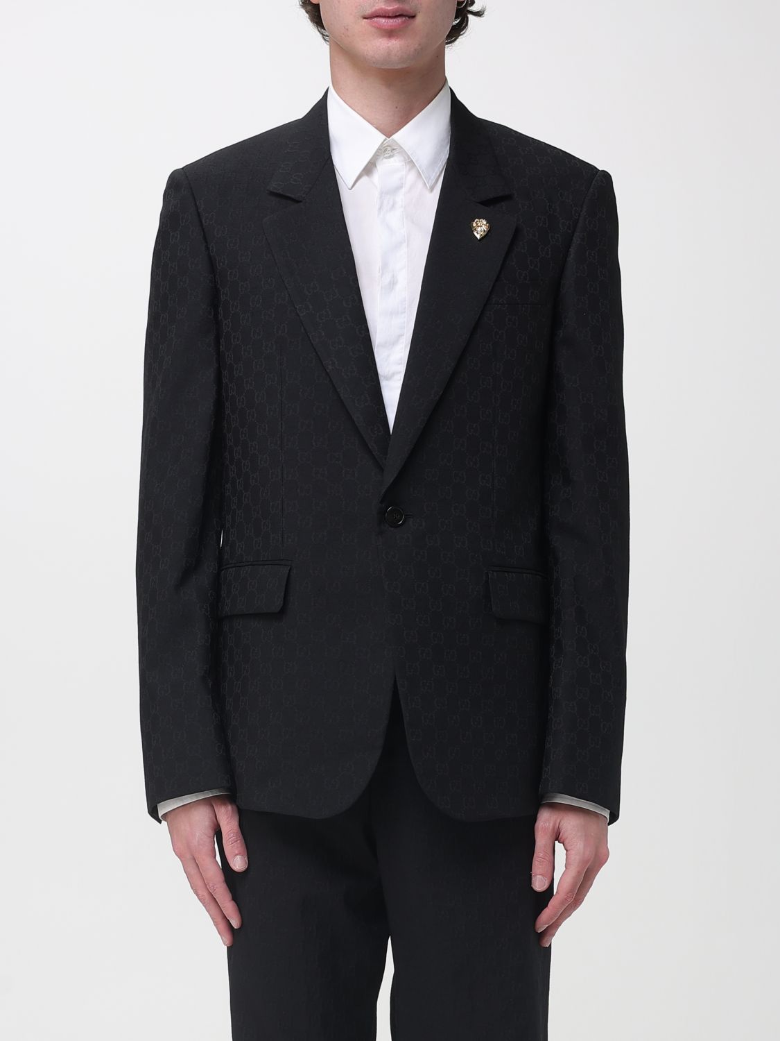GUCCI Blazer a monopetto in misto lana
