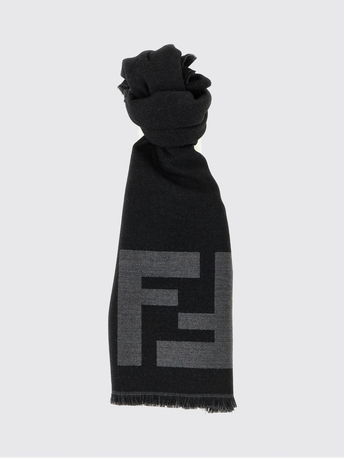 FENDI Sciarpa di lana vergine FF