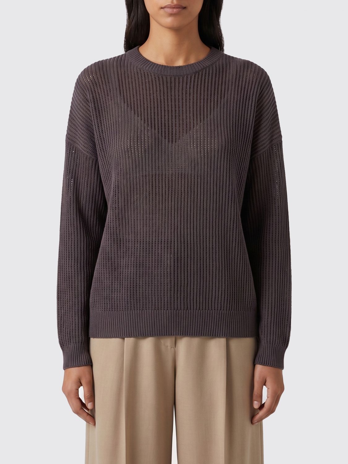 BRUNELLO CUCINELLI Rundhals-Pullover aus Baumwollmischung