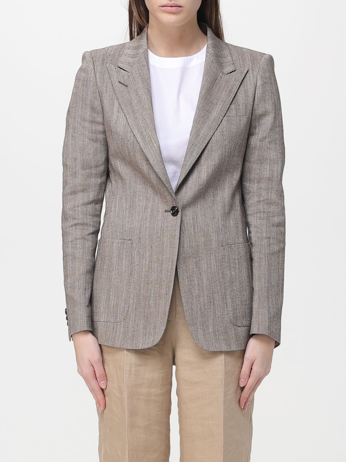 TAGLIATORE Einreiher-Blazer aus Wollmischung