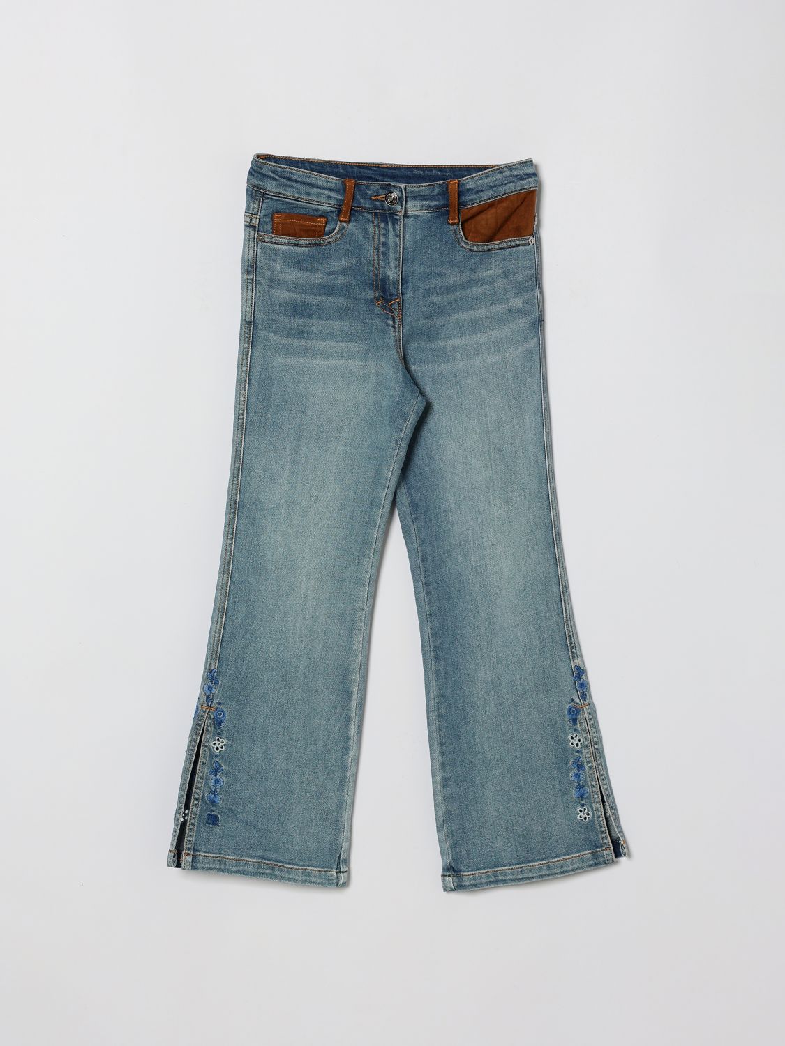 ERMANNO SCERVINO JUNIOR Ausgestellte Denim-Jeans