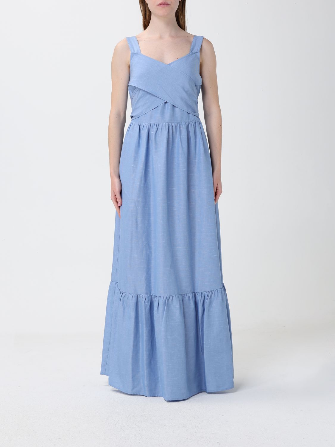 LIU JO Langes Leinenmischkleid