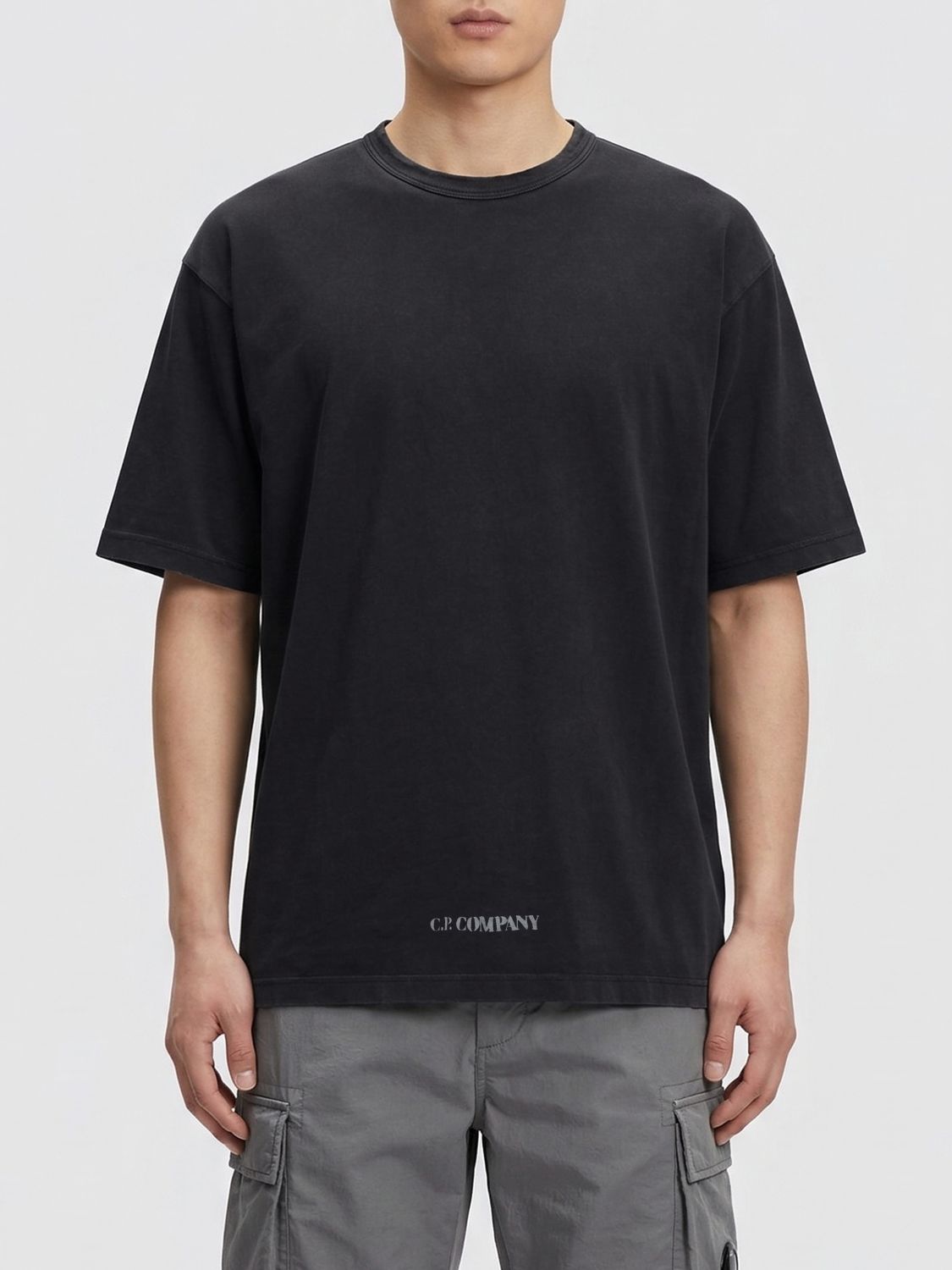C. P. COMPANY Baumwoll-T-Shirt mit Logo