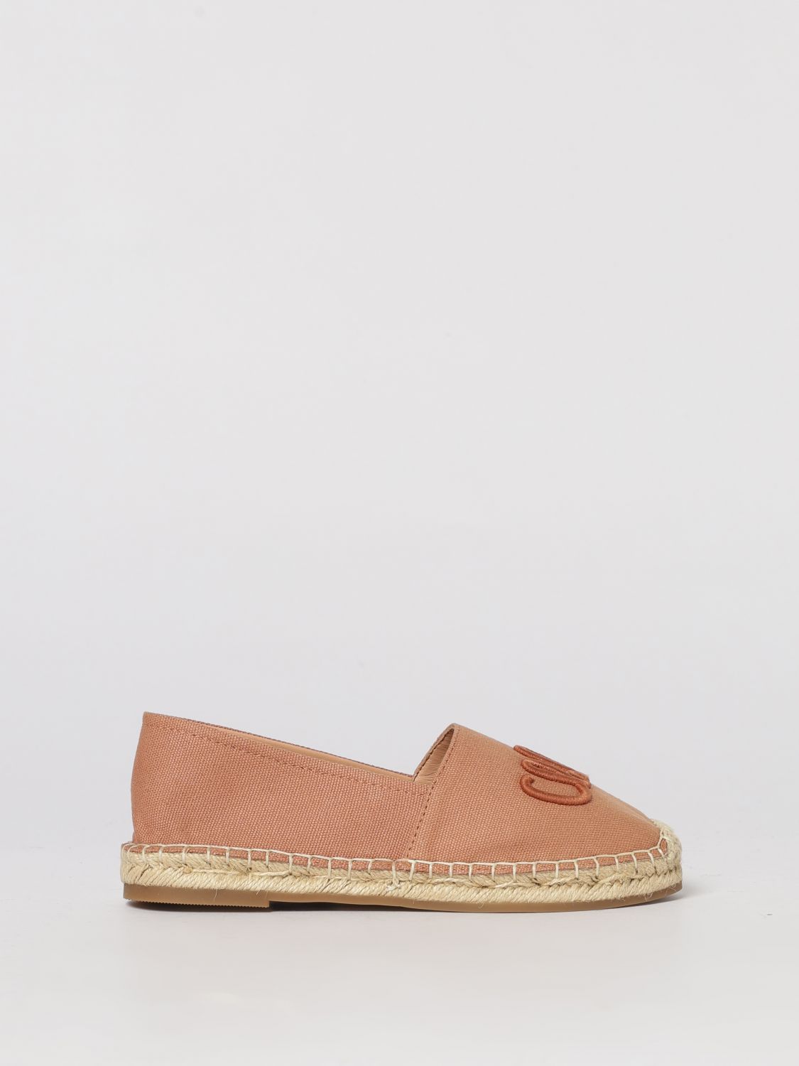 CHLOÉ Cotton Canvas Espadrilles with Embroidered Logo