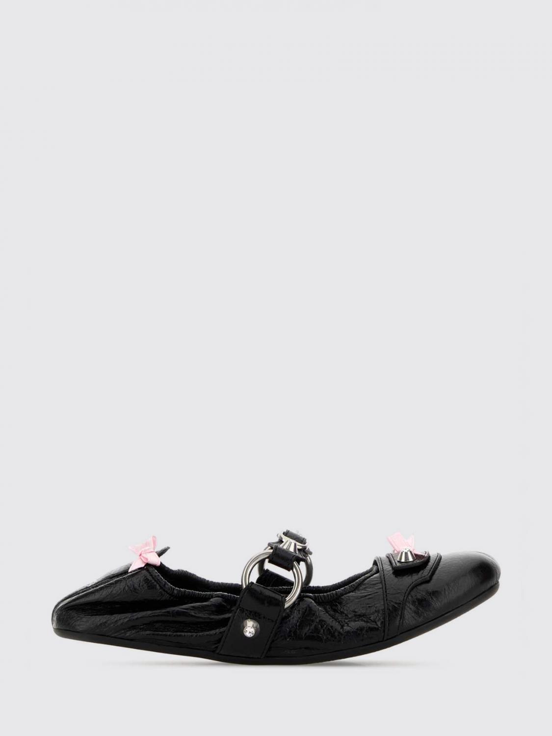 BALENCIAGA Ballerina City in pelle Arena con fiocchi