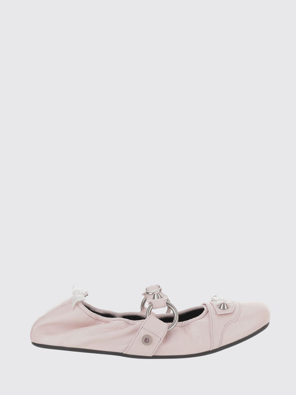 BALENCIAGA City Arena Leder-Ballerinas mit Schleifen