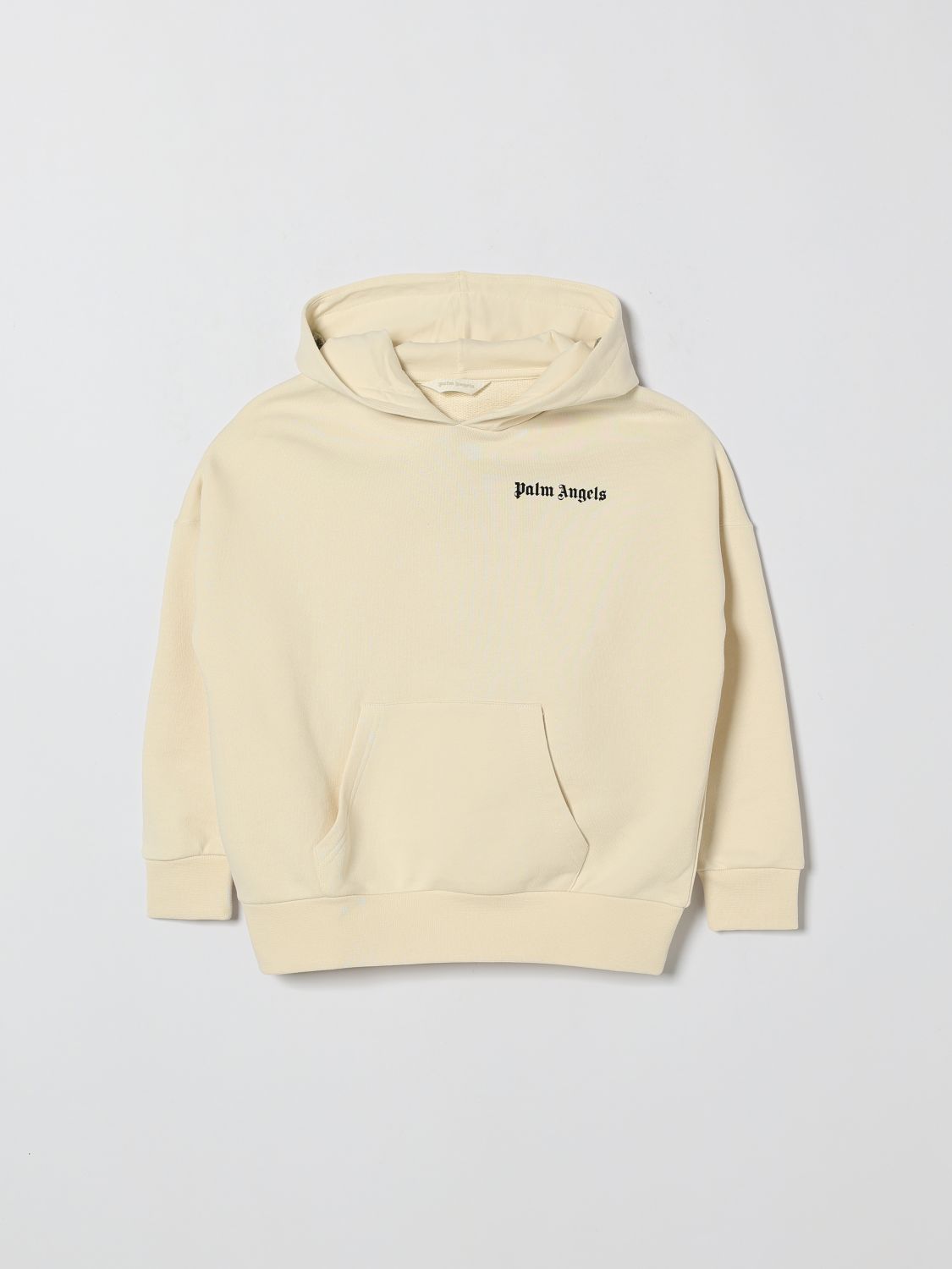 PALM ANGELS Cotton Hoodie With Logo　PALM ANGELS ロゴ入りコットンパーカー PALM
