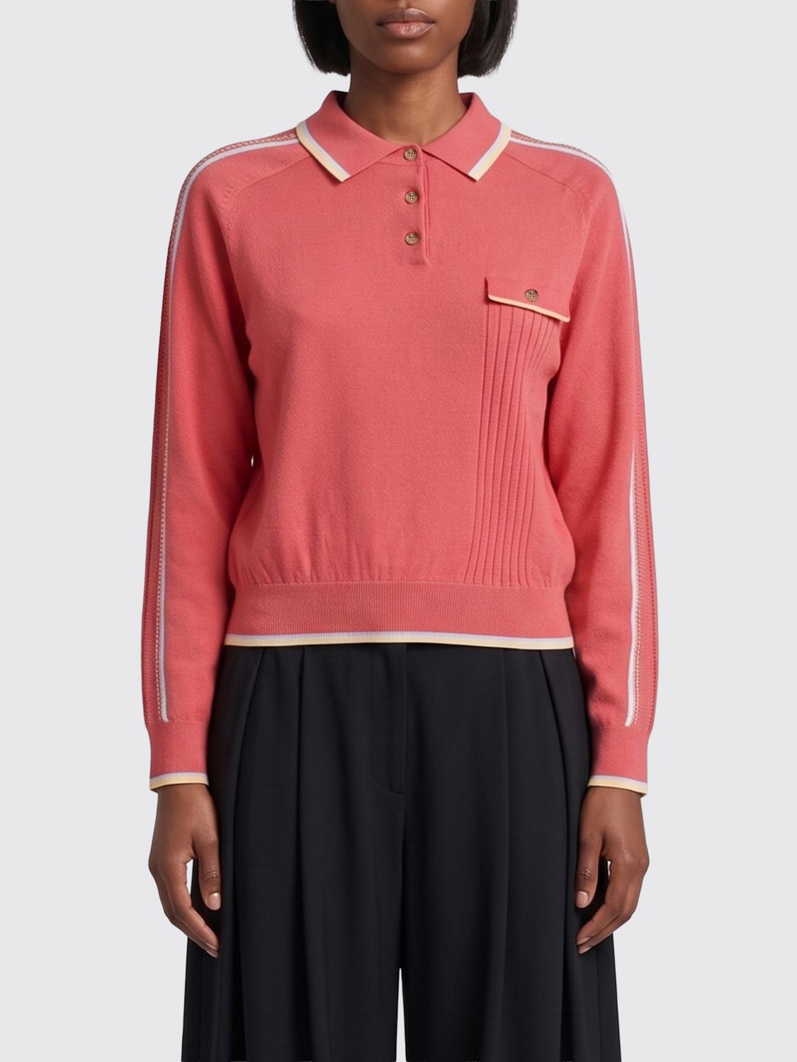 GUEST IN RESIDENCE Baumwoll-Kaschmir-Strickpoloshirt
