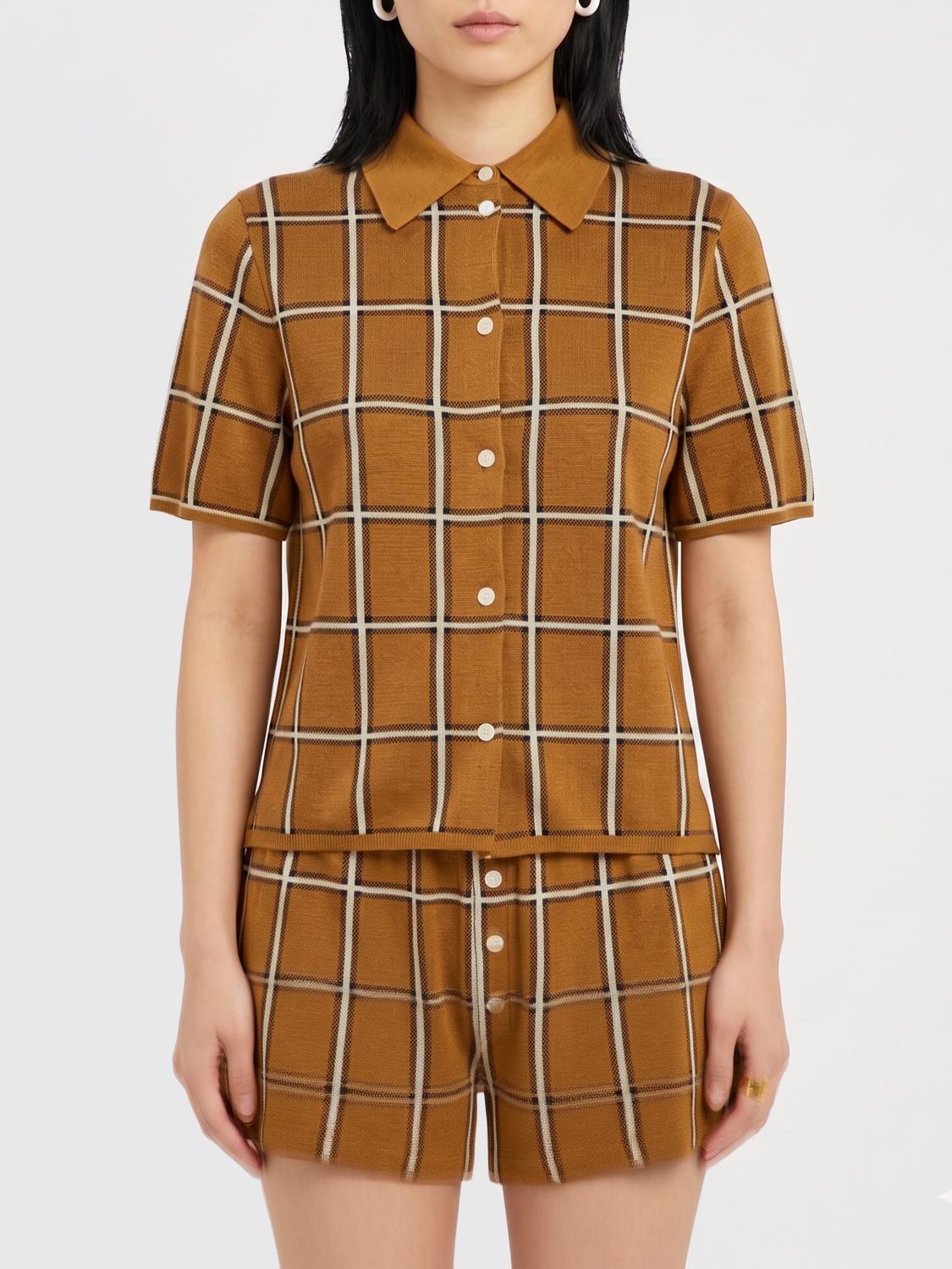 Guest In Residence Check Linen and Silk Casual Shirt