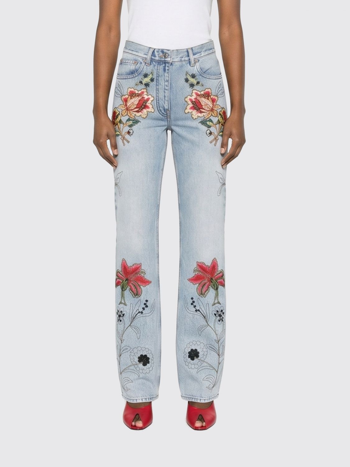 VALENTINO Jeans Woman color Denim