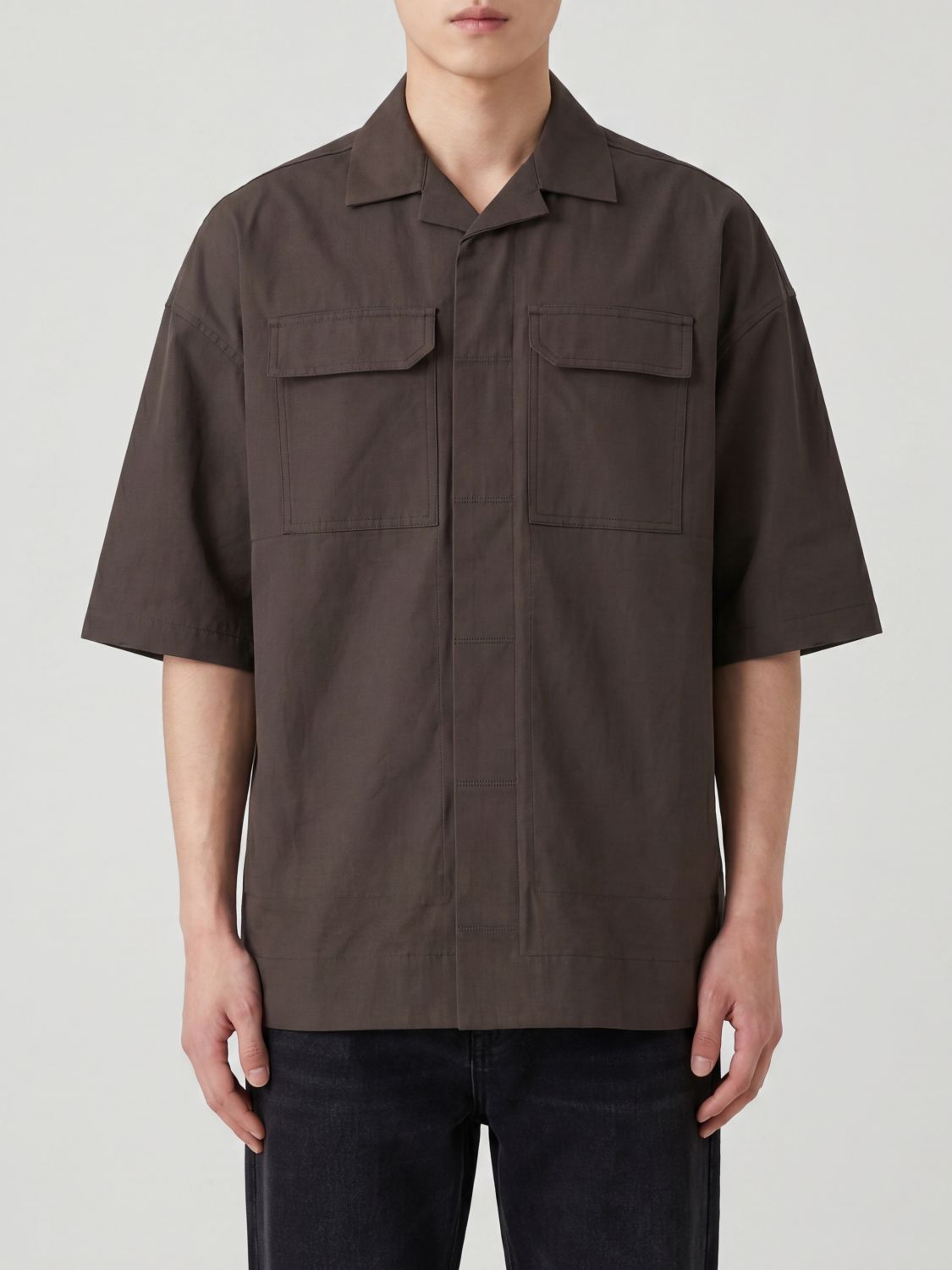 RICK OWENS Shirt Men color Brown