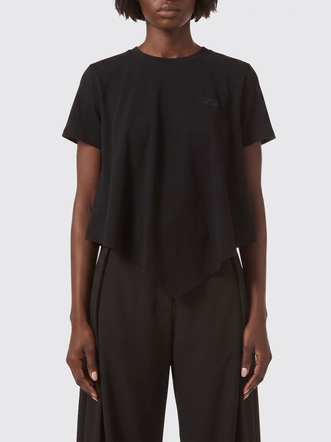 LOEWE LOEWE Cotton V-Neck T-Shirts with Logo　ロエベ ロゴ入りコットン Vネック Tシャツ