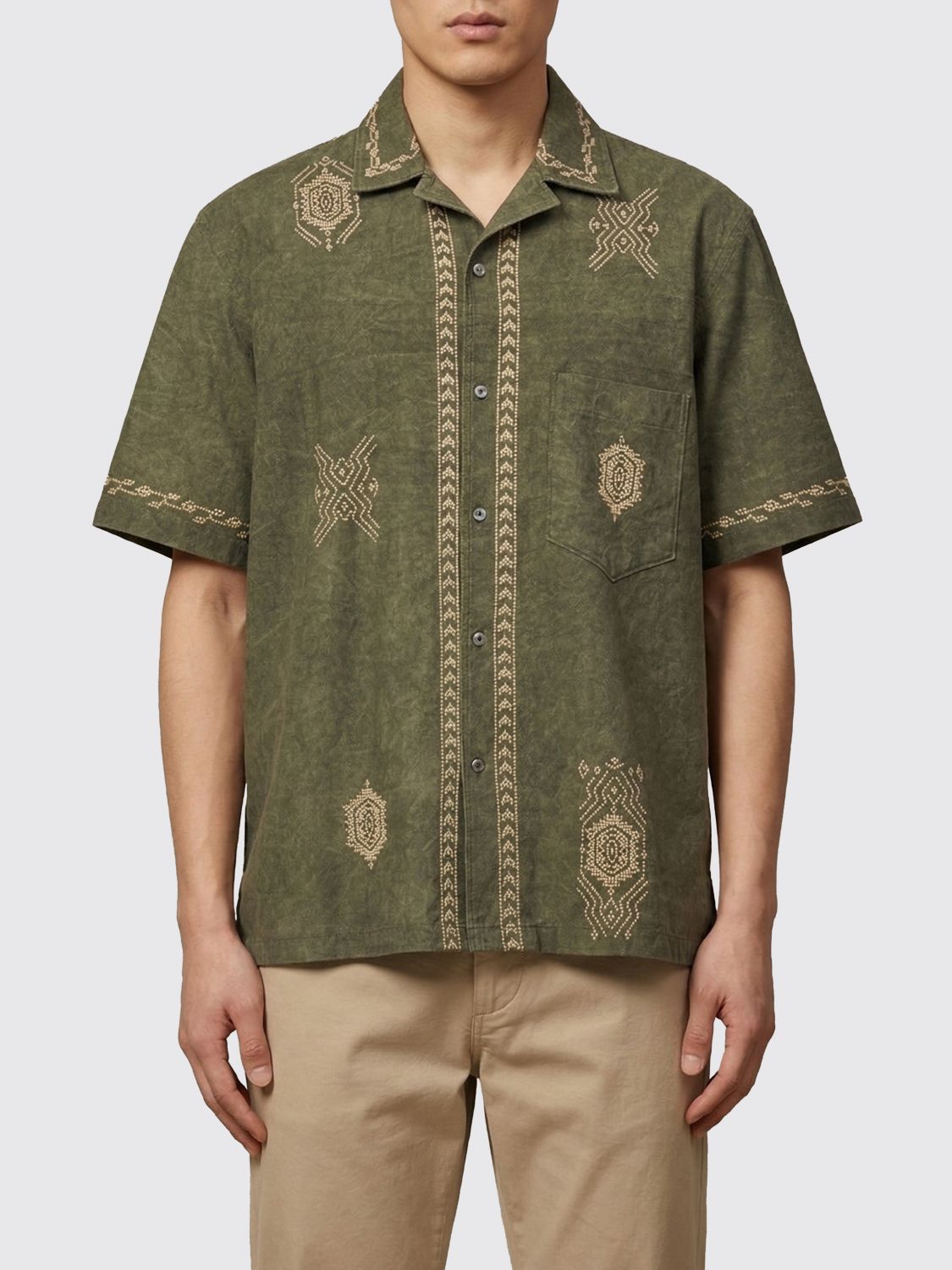 ISABEL MARANT Zekim Embroidered Cotton Shirt　ISABEL MARANT ゼキム刺繍コットンシャツ ISABEL