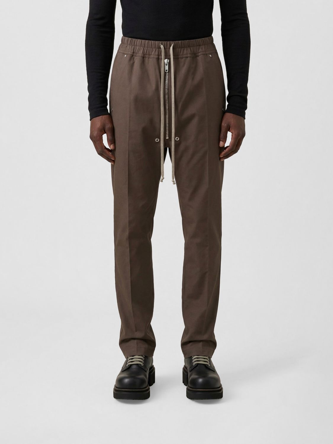 Rick Owens RICK OWENS Bela Drawstring Stretch Cotton Trousers　RICK OWENS ベラ ドローストリング ストレッチ コットン パンツ