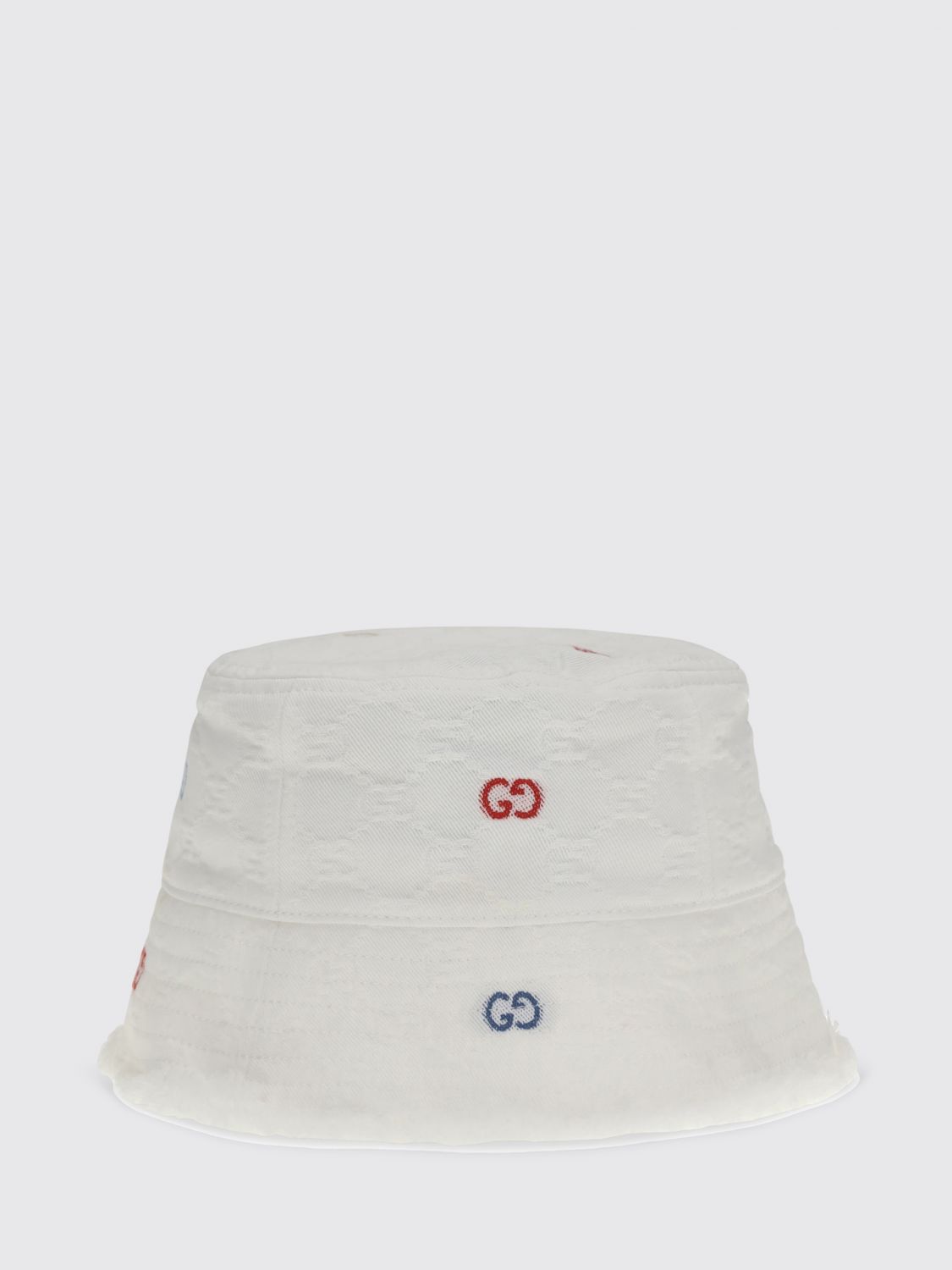 GUCCI Cappello in twill di cotone con monogram GG jacquard