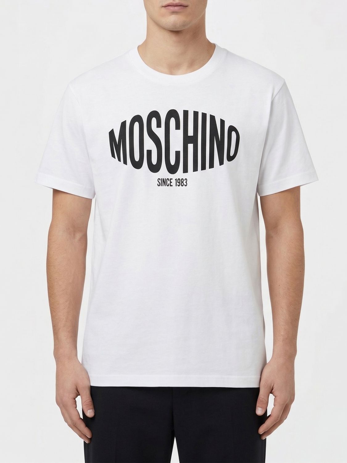 MOSCHINO COUTURE Baumwoll-T-Shirt mit Logo