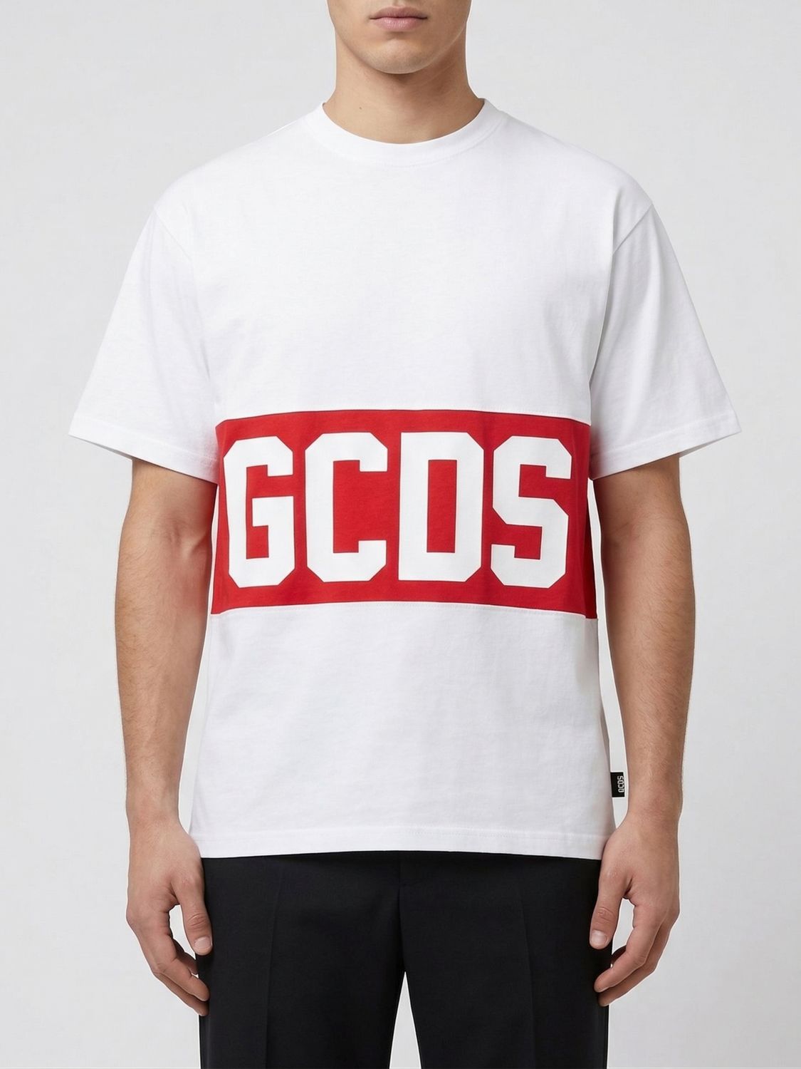GCDS Baumwoll-T-Shirt mit Logo