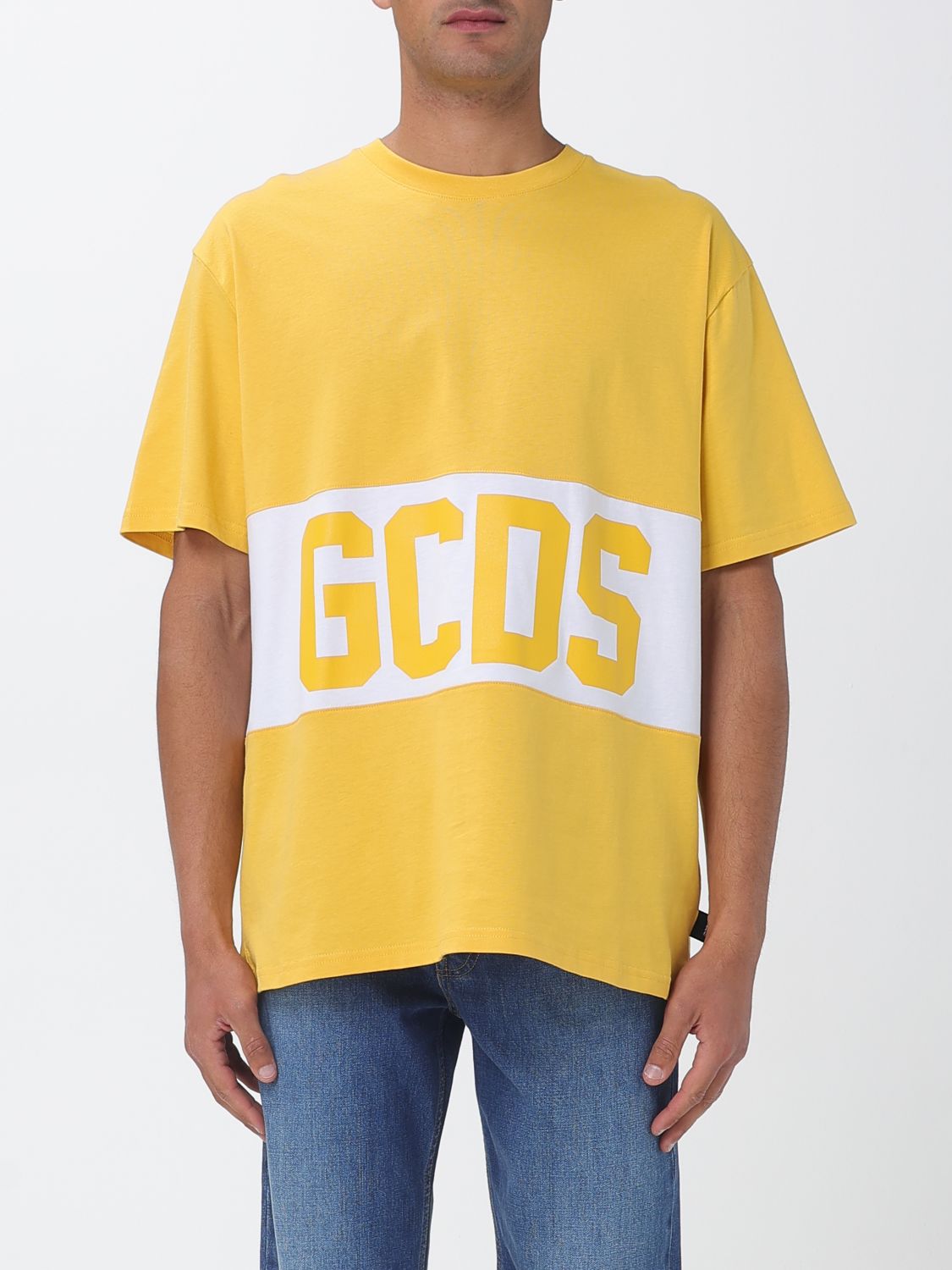 GCDS Baumwoll-T-Shirt mit Logo
