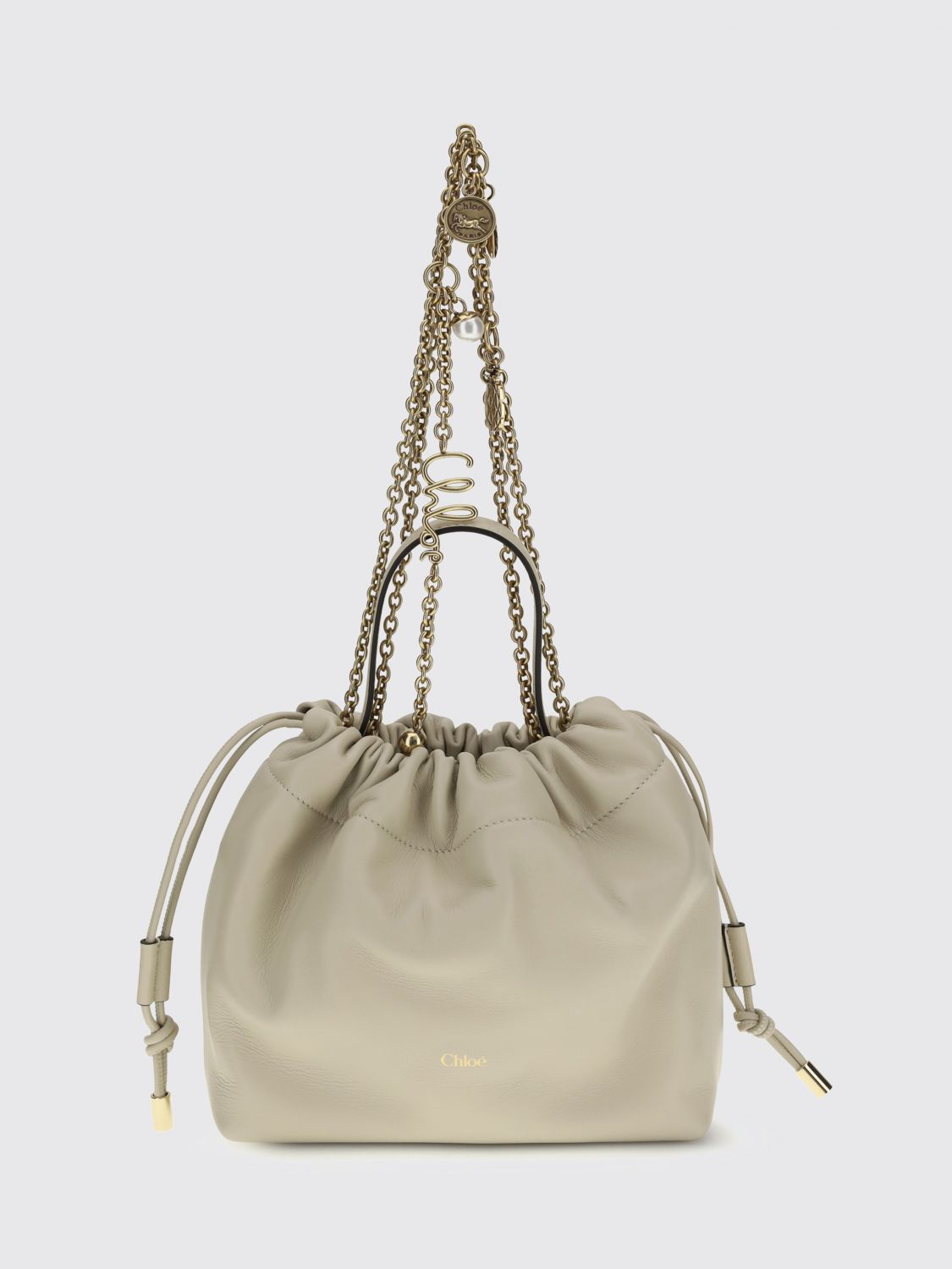 CHLOÉ Icons Mini Nappa Leather Bucket Bag