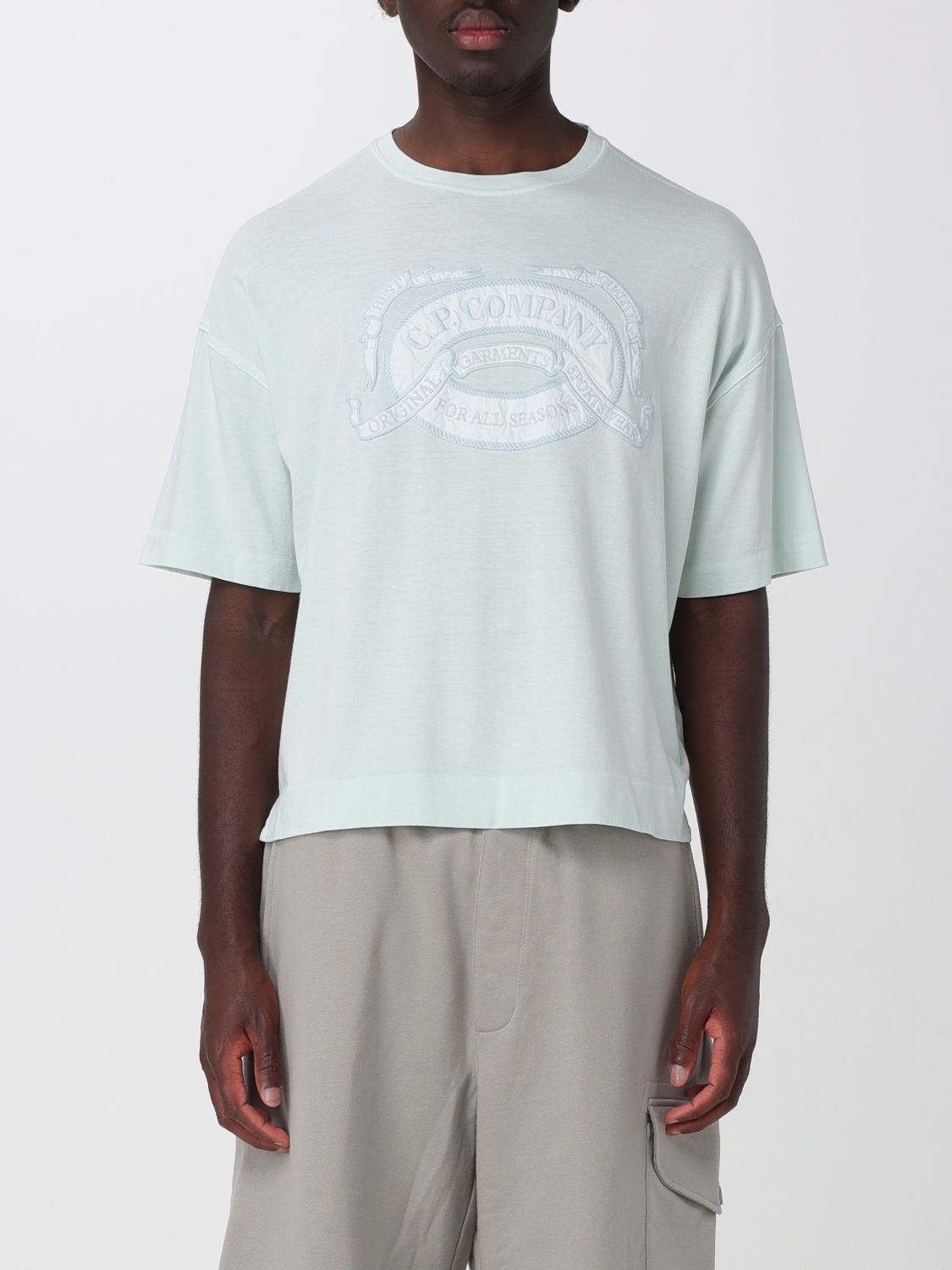 C. P. COMPANY Baumwoll-T-Shirt mit Logo