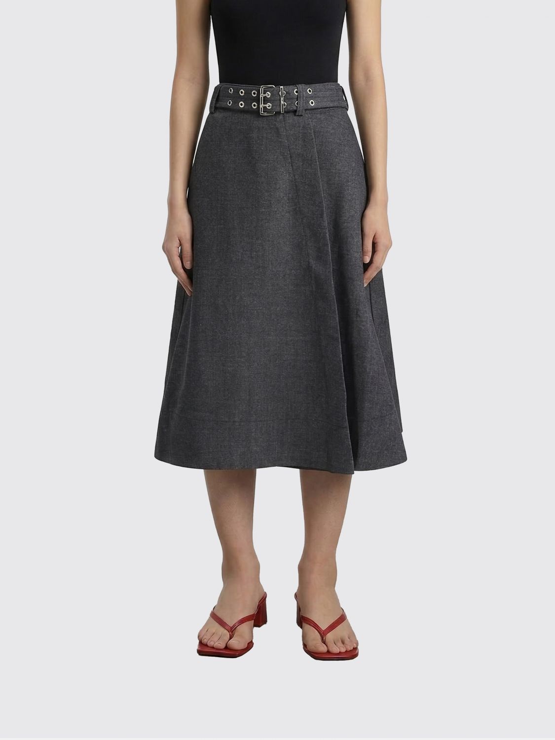 GANNI Recycled Wool Blend Skirt　GANNI リサイクルウールブレンドスカート GANNI