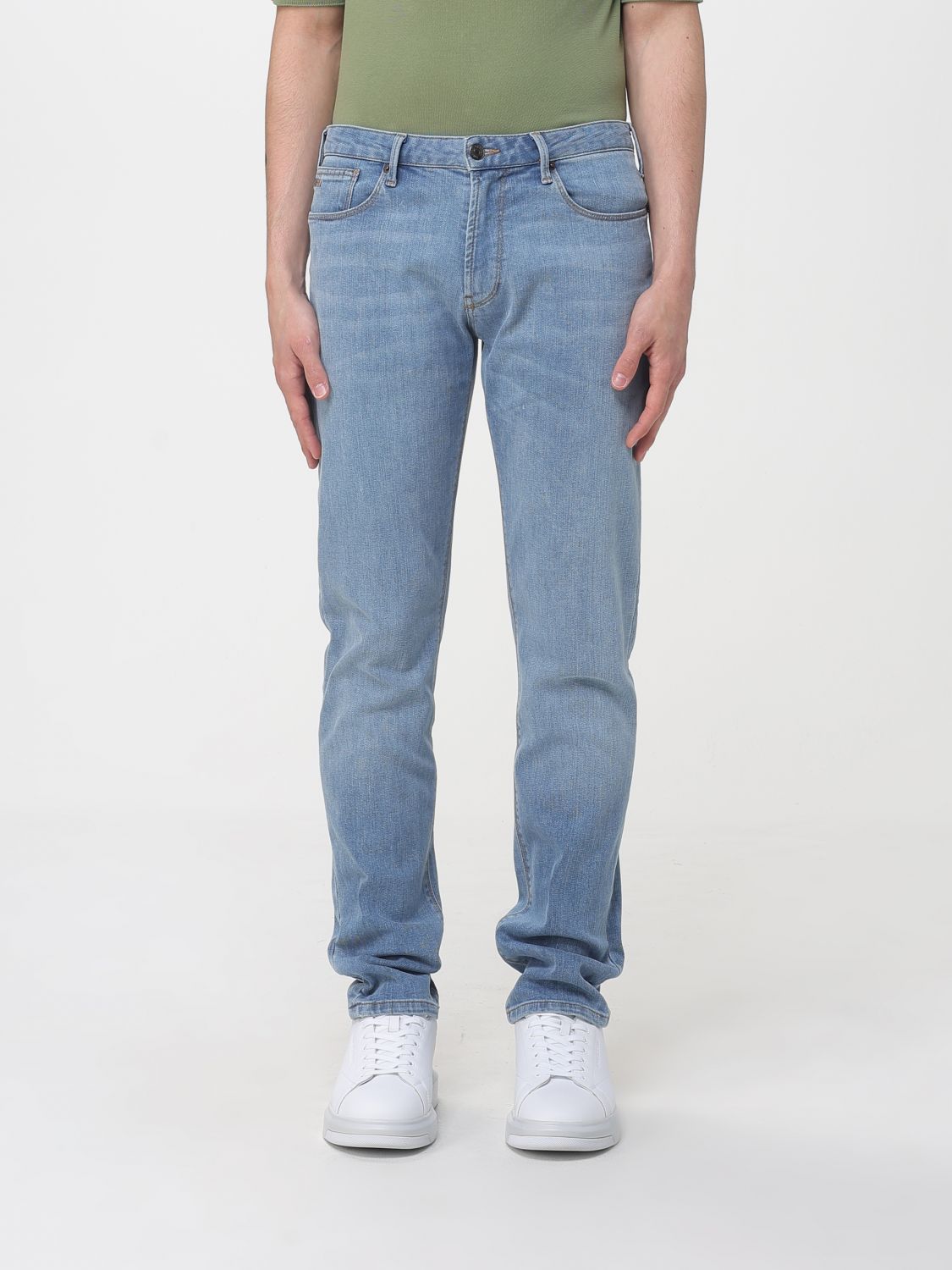 Emporio Armani Cotton denim slim fit jeans