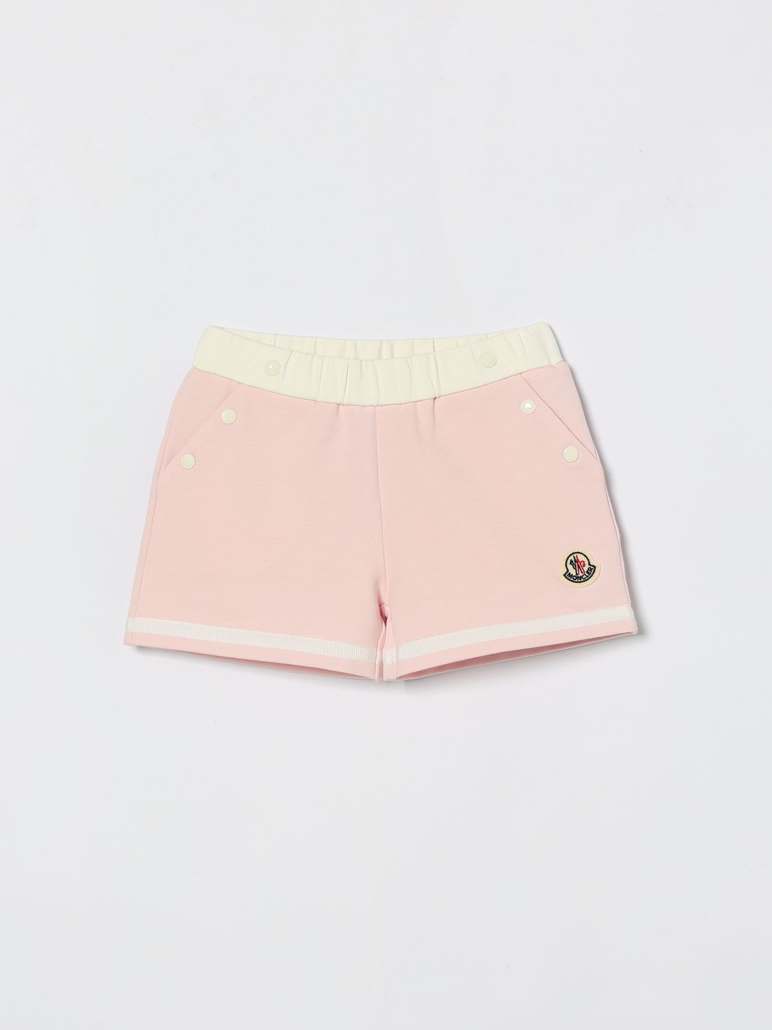 MONCLER MONCLER Cotton Blend Shorts with Logo　MONCLER ロゴ入りコットンブレンドショーツ