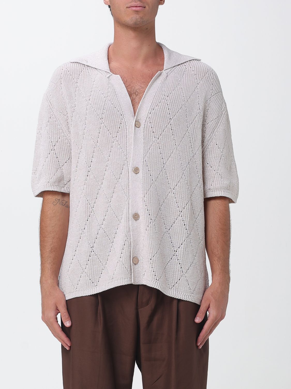 LANEUS Strickhemd