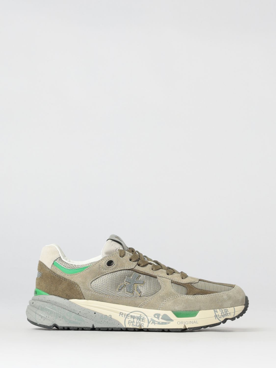 Premiata Mase Suede and Canvas Sneakers