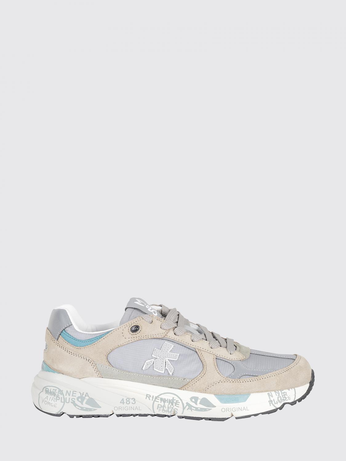 Premiata Mase Suede and Canvas Sneakers