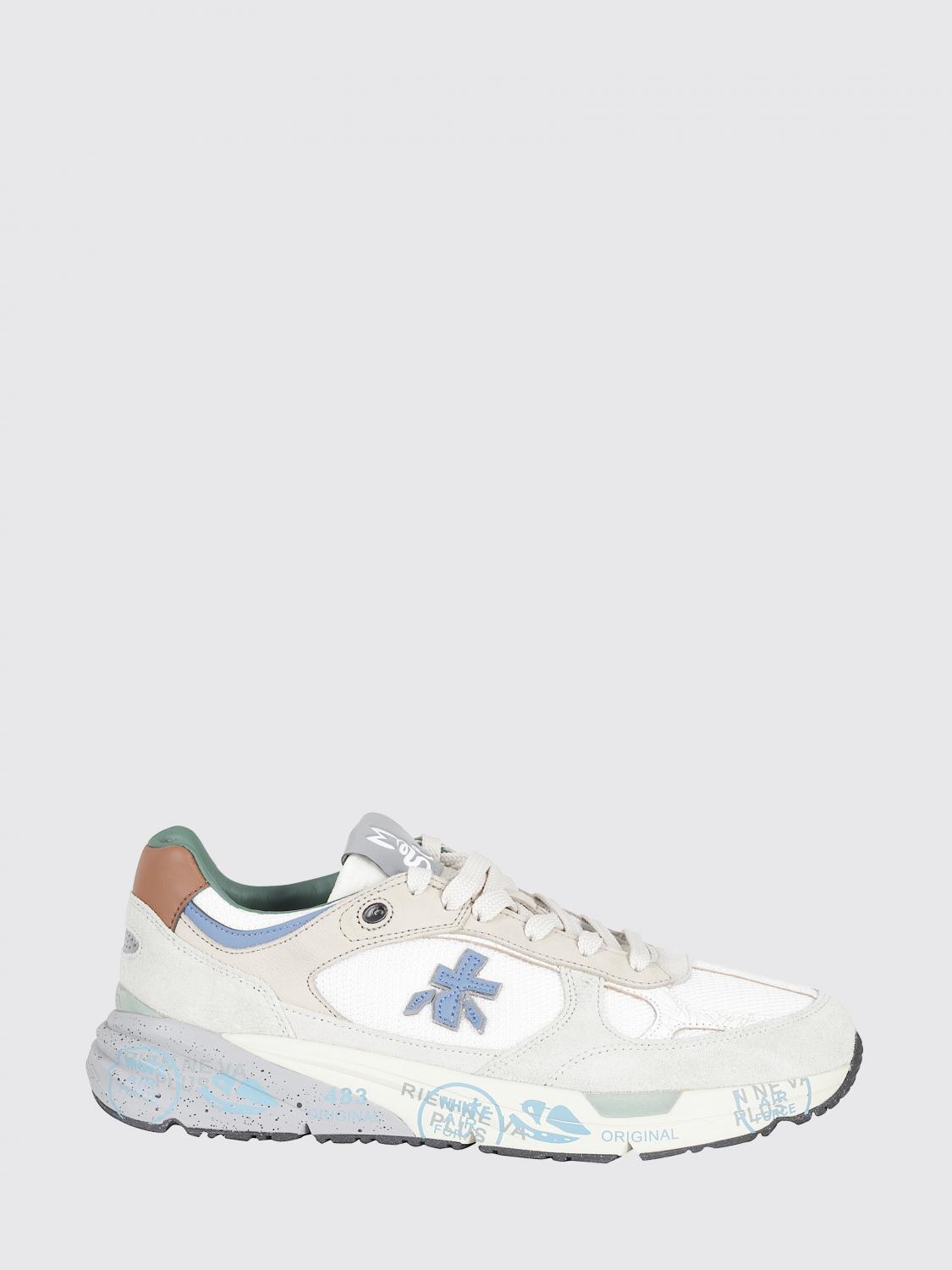 Premiata Mase Suede and Canvas Sneakers