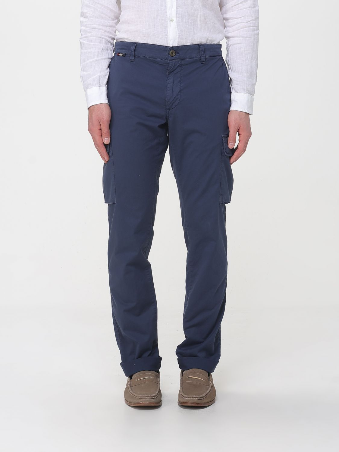 Mason's Stretch Cotton Cargo Trousers