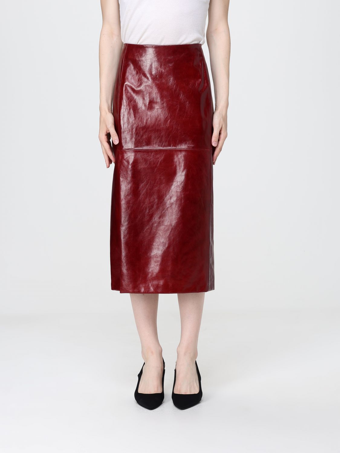 SPORTMAX Skirt Woman color Burgundy