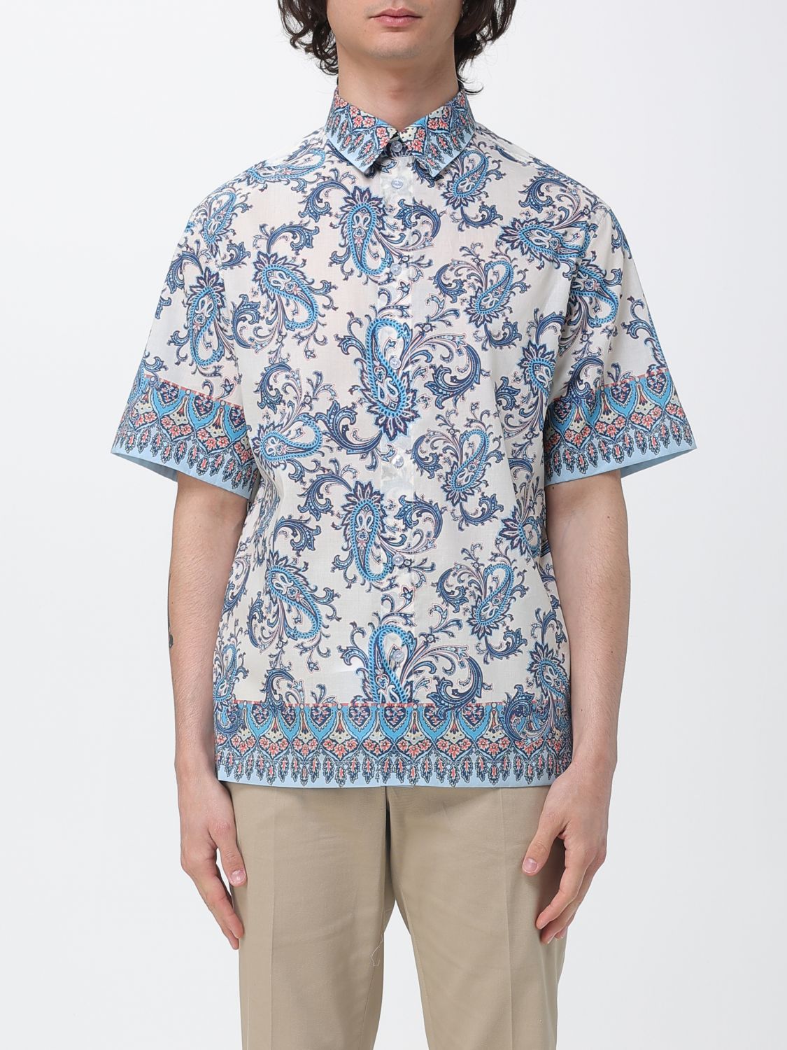 ETRO Baumwollhemd mit Paisley-Print