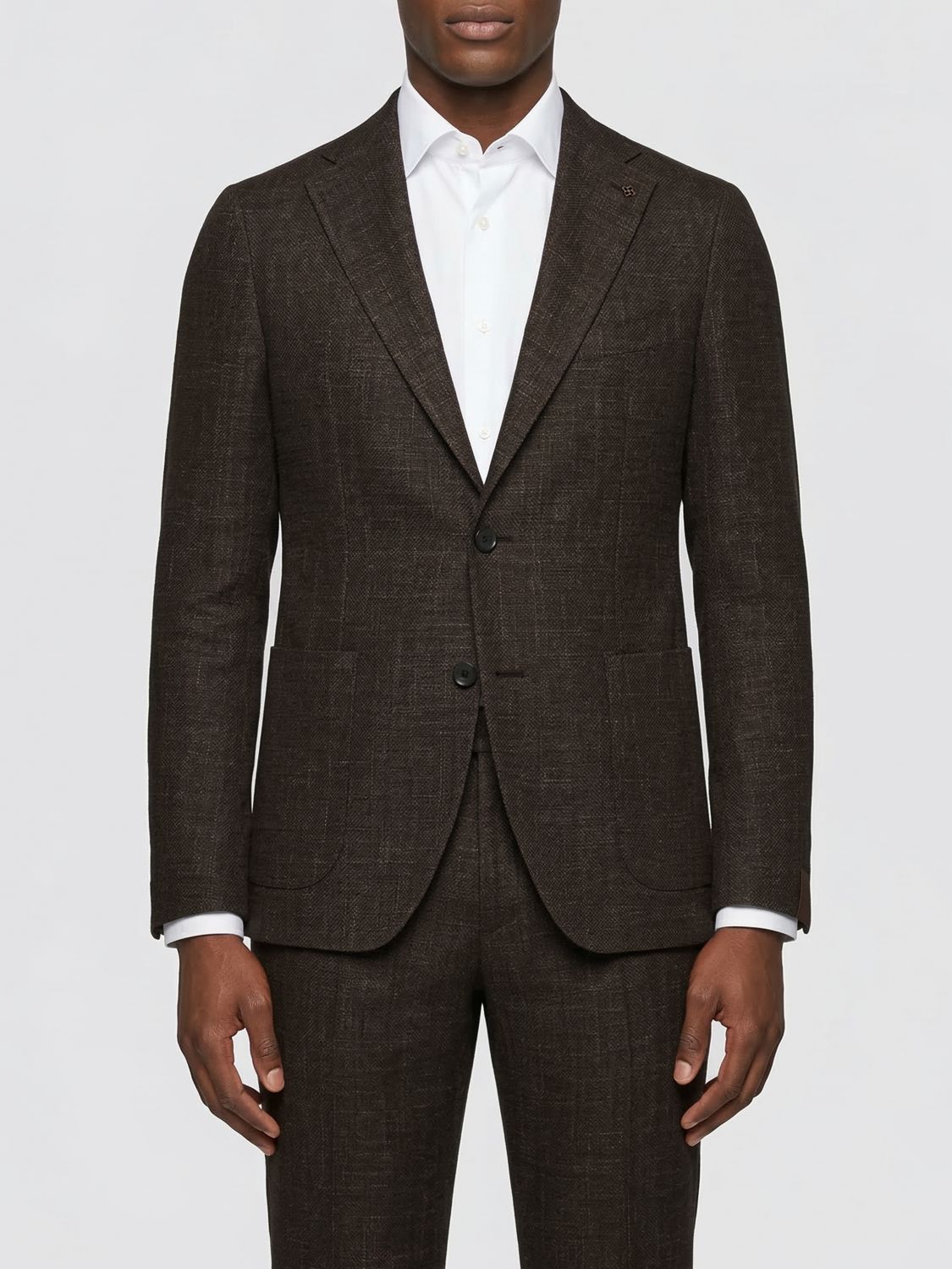 TAGLIATORE Einreihiger Leinen-Baumwoll-Blazer